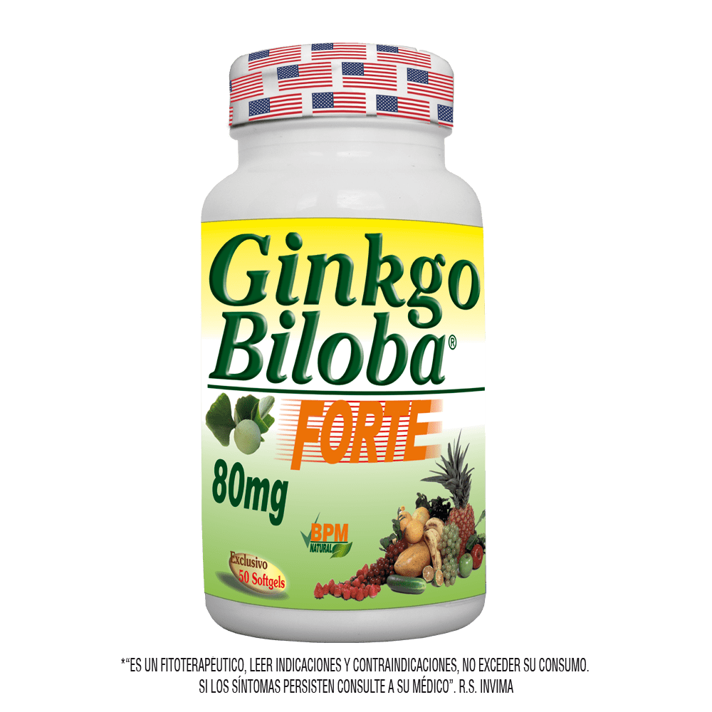 Gingo biloba forte x 80 mg 50 softgels
