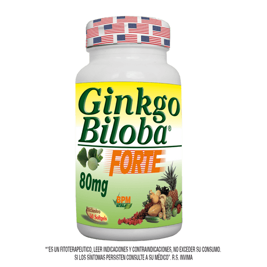 Gingo biloba forte x 80 mg 50 softgels