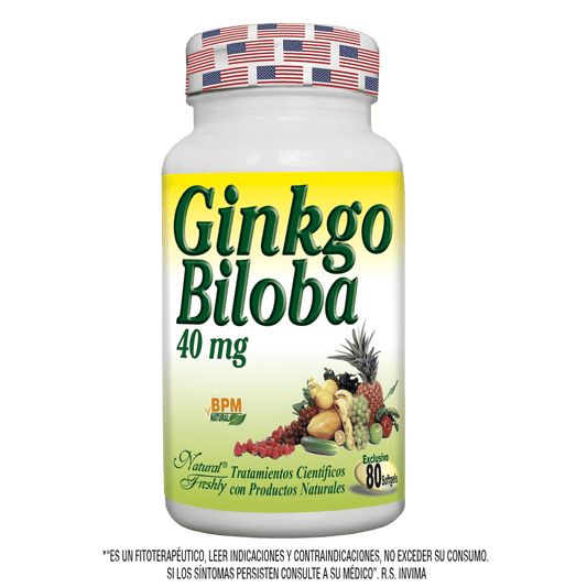 Ginkgo biloba x 40 g 80 softgels