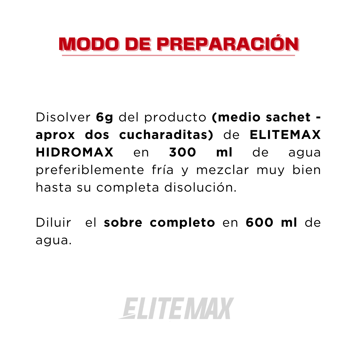 HIDROMAX SACHET 12 GRAMOS