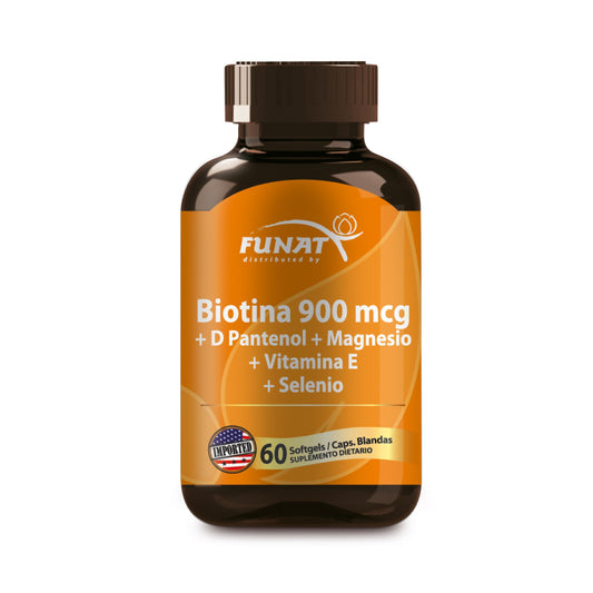 Biotina 900 mg + D Pantenol 60 softgel