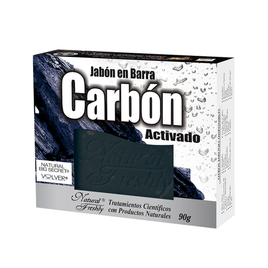 Jabon de carbon activado barra 90 g