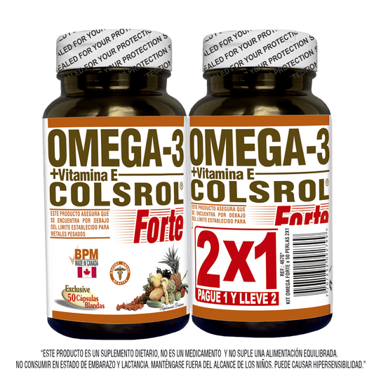 Kit colsrol omega 3 50 perlas
