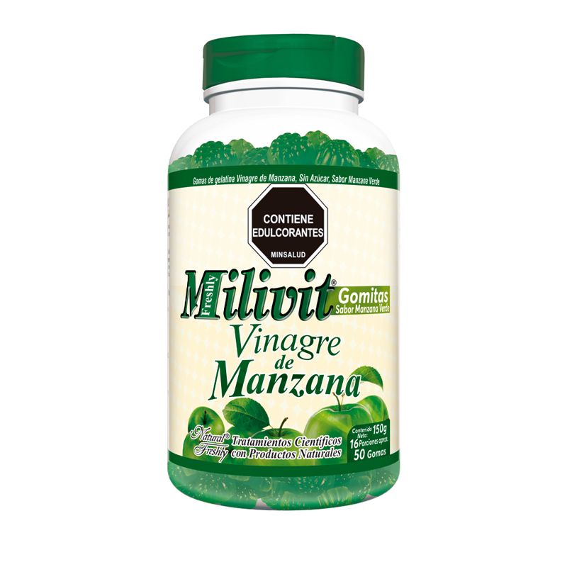 Milivit vinagre manzana gomas x50g