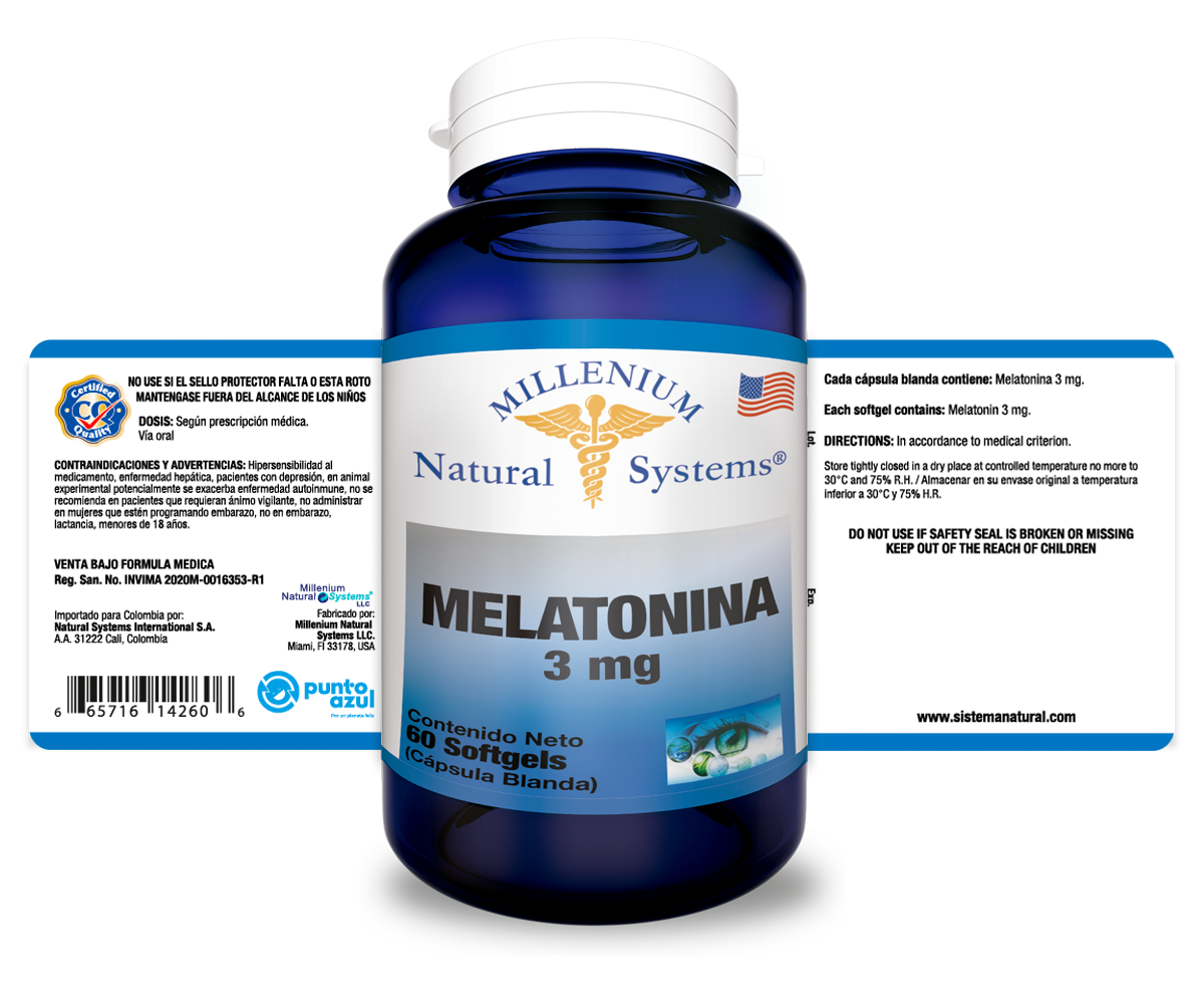 MELATONINA 3000 MCG X 60 SYSTEMS