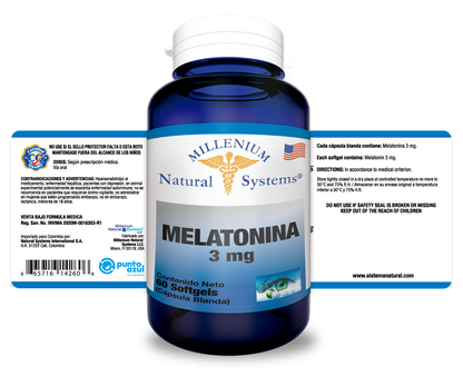 MELATONINA 3000 MCG X 60 SYSTEMS