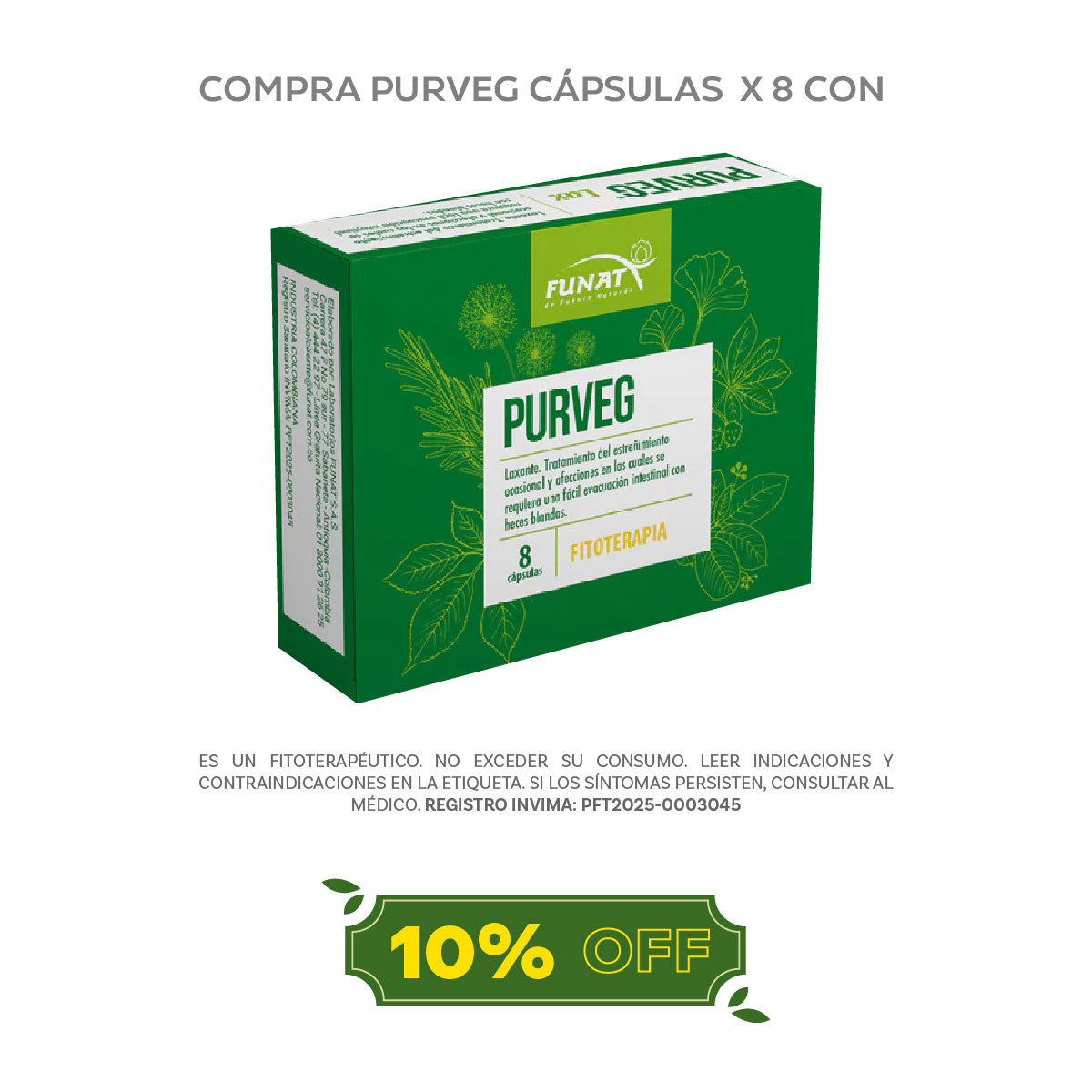 PURVEG CÁPSULAS X 8