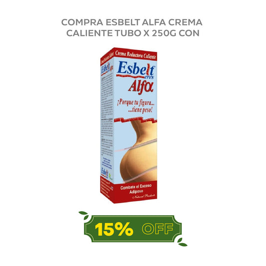 Esbelt alfa crema caliente tubo x 250g