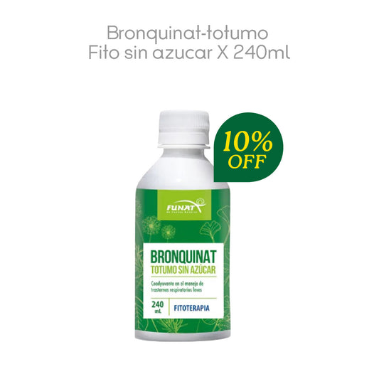 Bronquinat totumo sin azúcar 240 mL 10% OFF