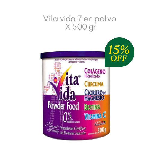 Vita vida 7 en polvo x 500 gr 15% OFF