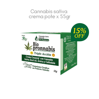 CANNABIS SATIVA CREMA POTE X 55GR 15% Off
