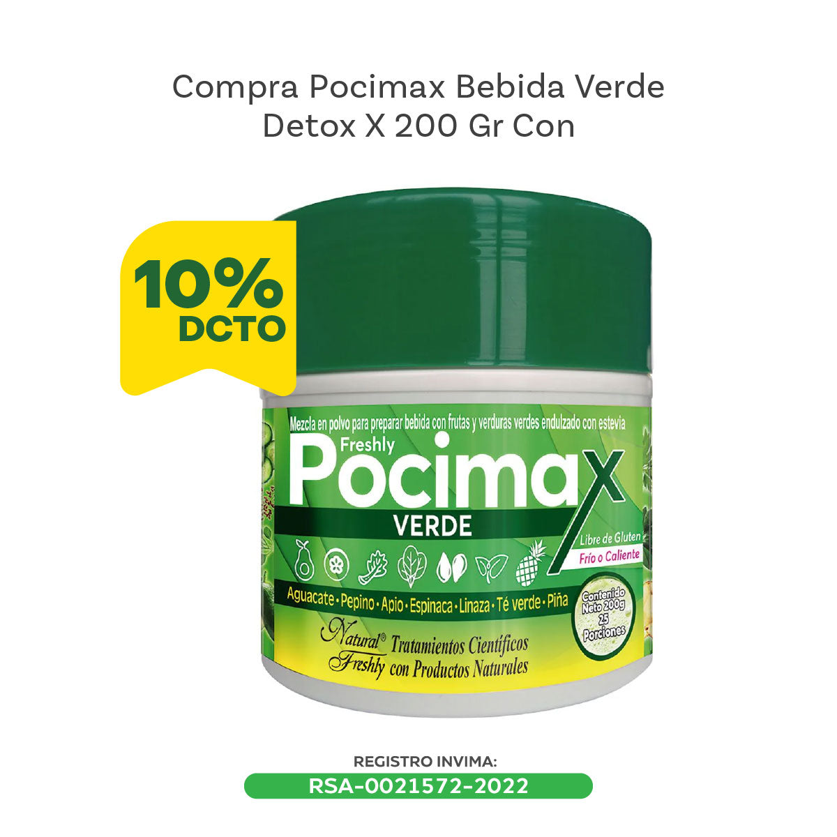 POCIMAX VERDE BEBIDA DETOX *200G