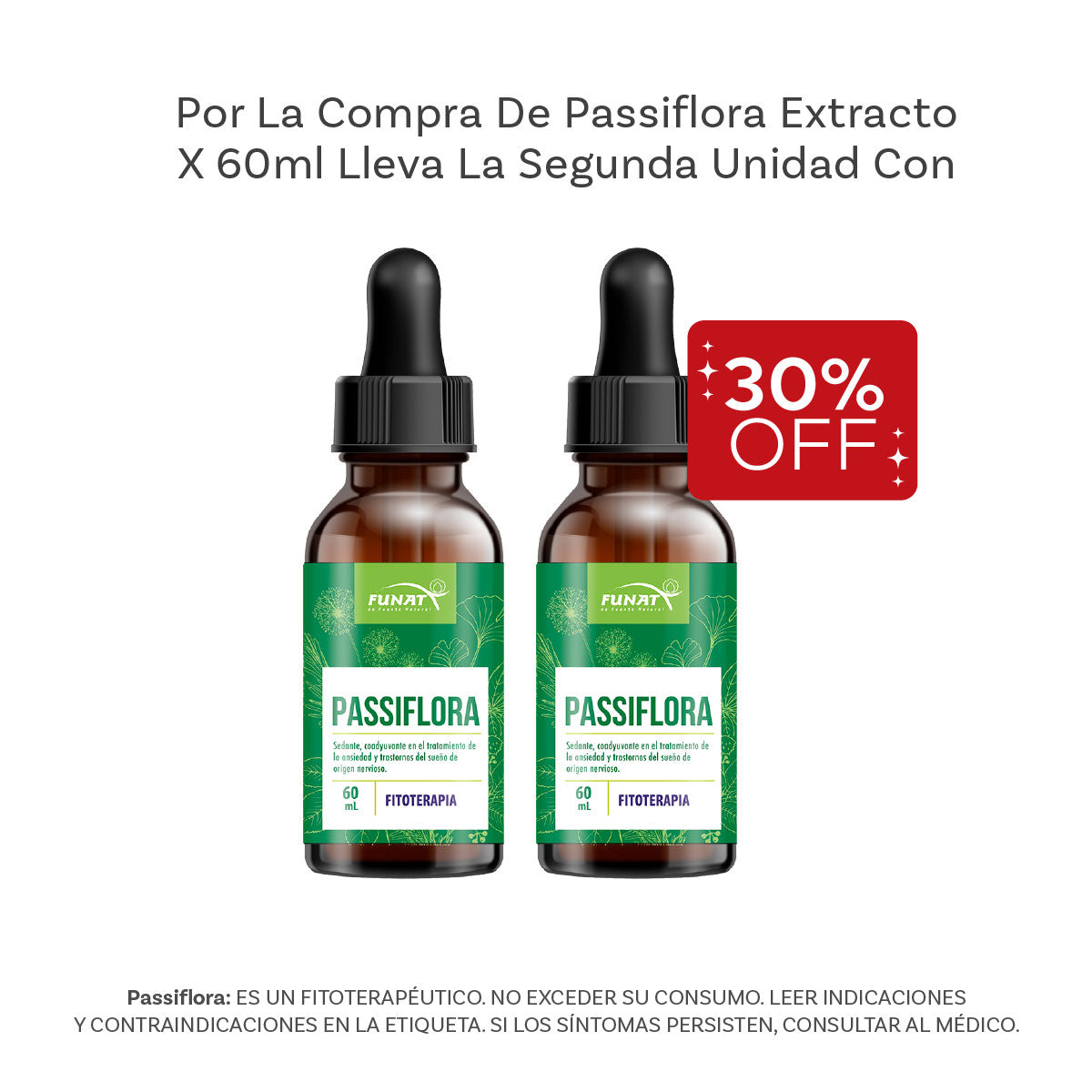 Compra Passiflora Extracto y  Lleva La Segunda Con el 30% Off
