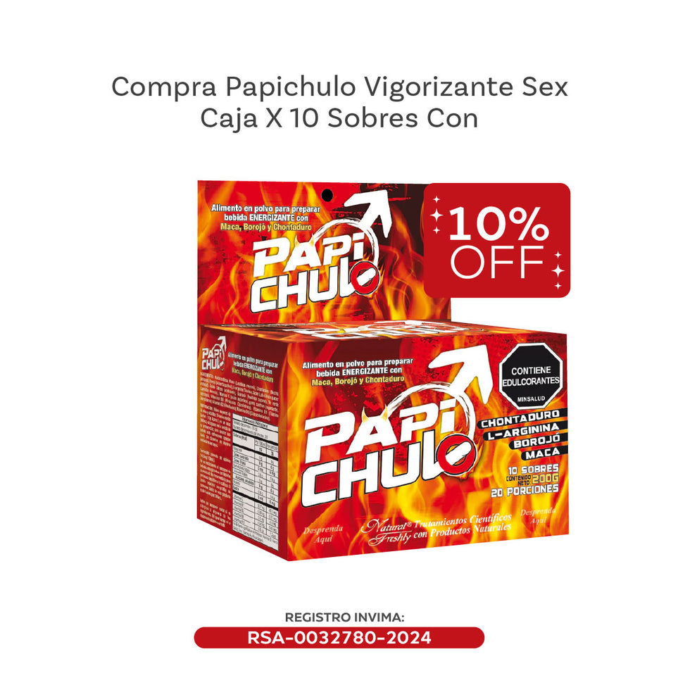 Papichulo Vigorizante Sex 10 sachet) – Natural Stores