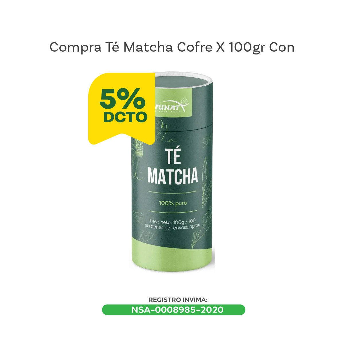 TE MATCHA X 100GR COFRE