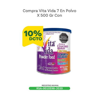 Vita vida 7 en polvo x 500 gr