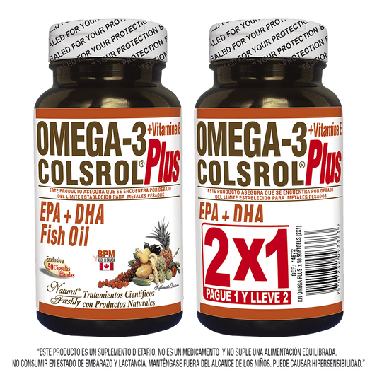 Colsrol omega complex 3,6,9. 2×1 50 cápsulas