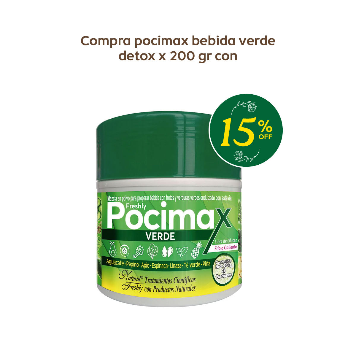 POCIMAX VERDE BEBIDA DETOX *200G