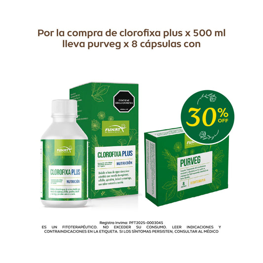 Compra De Clorofixa Plus X 500ml Lleva Purveg Capsulas X 8 Con Un 30% Off