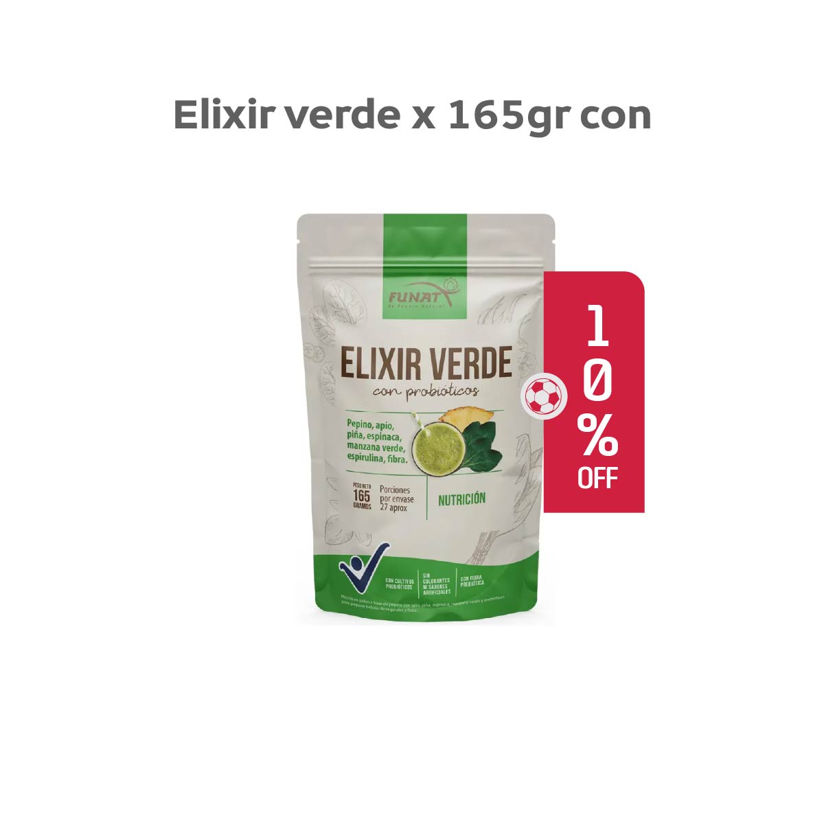 Elixir verde 165 g - 15% Off