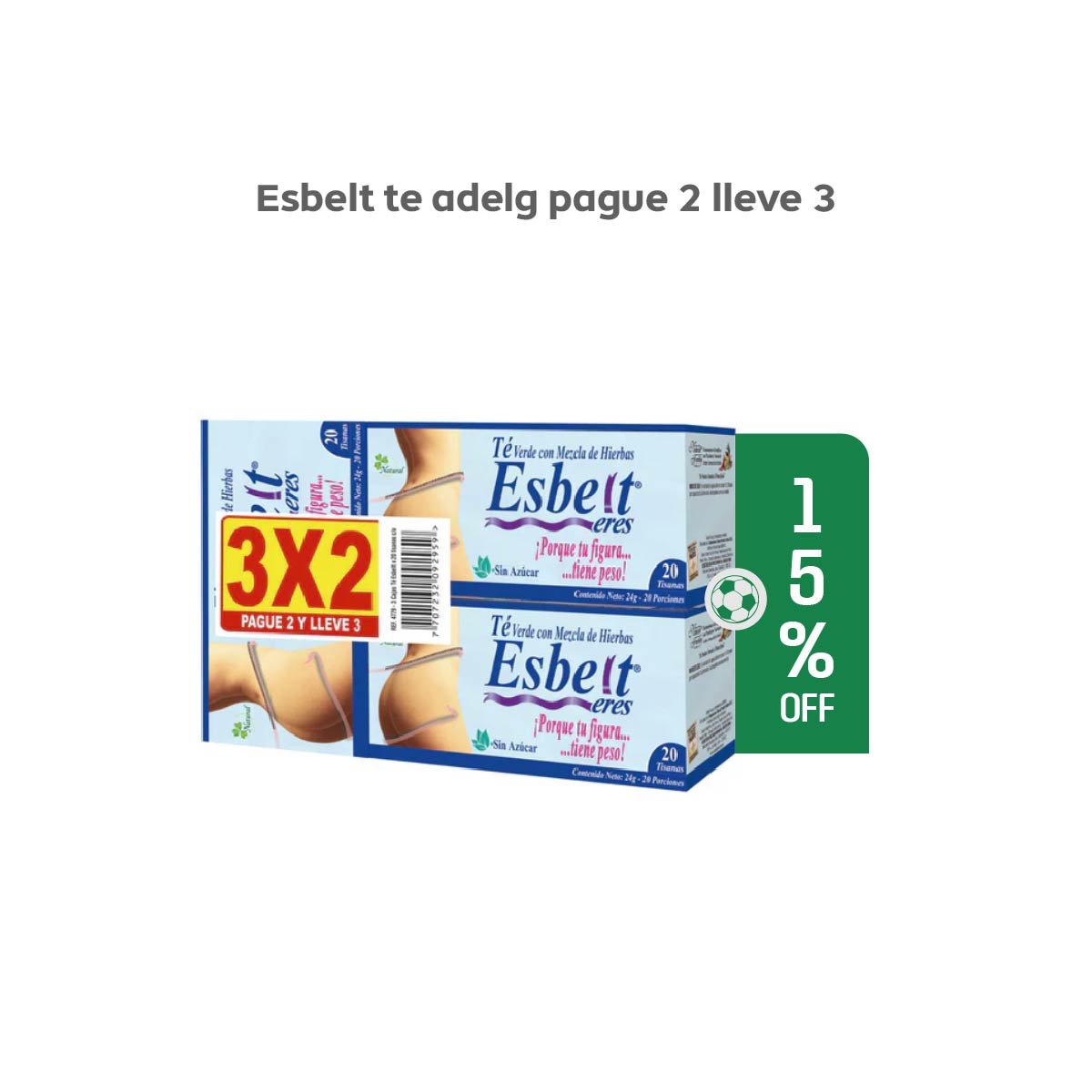Té Esbelt te - Oferta pague 2 lleve 3 - 15% Off