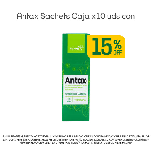 Antax Sachet Caja x 10 Unds - 15% Off