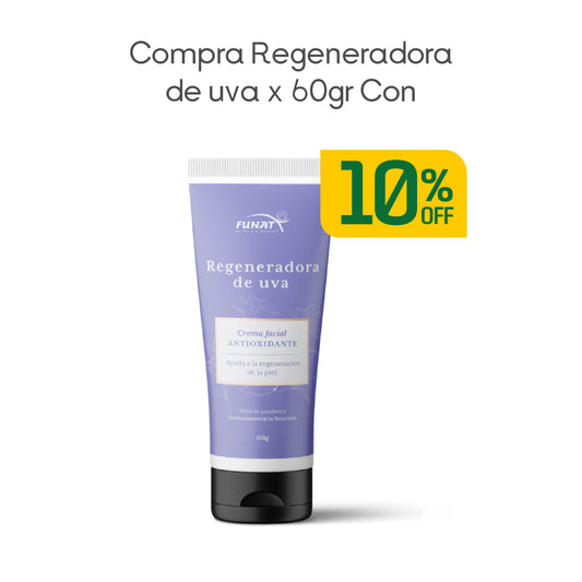 Regeneradora crema facial de uva 60 g - 10% Off