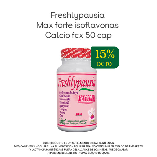 15% De Descuento En Freshly Pausia (Isoflavonas) X 50 Cap