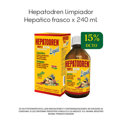 Hepatodren drenador hepatico frasco 240 ml