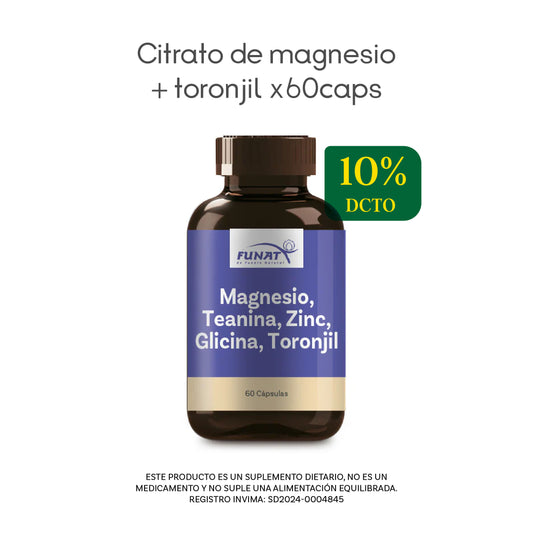 Citrato De Magnesio +Toronjil X60 Cap