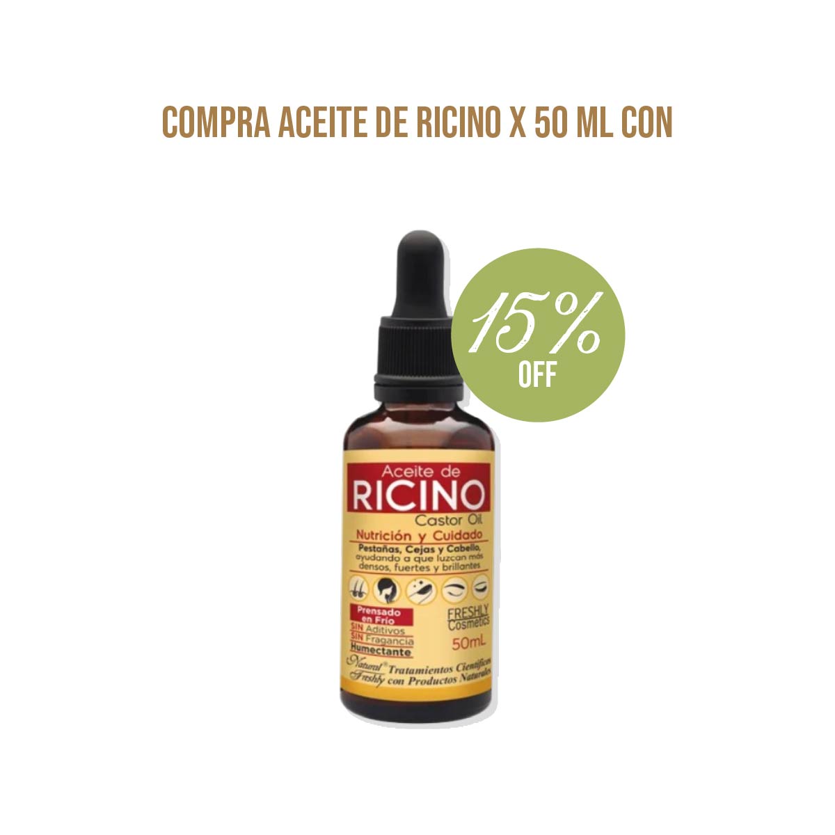Aceite de Ricino - CASTOR OIL X 50 ML - 15% off