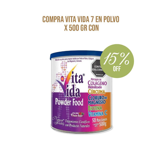 Vita vida 7 en polvo x 500 gr - 15% Off
