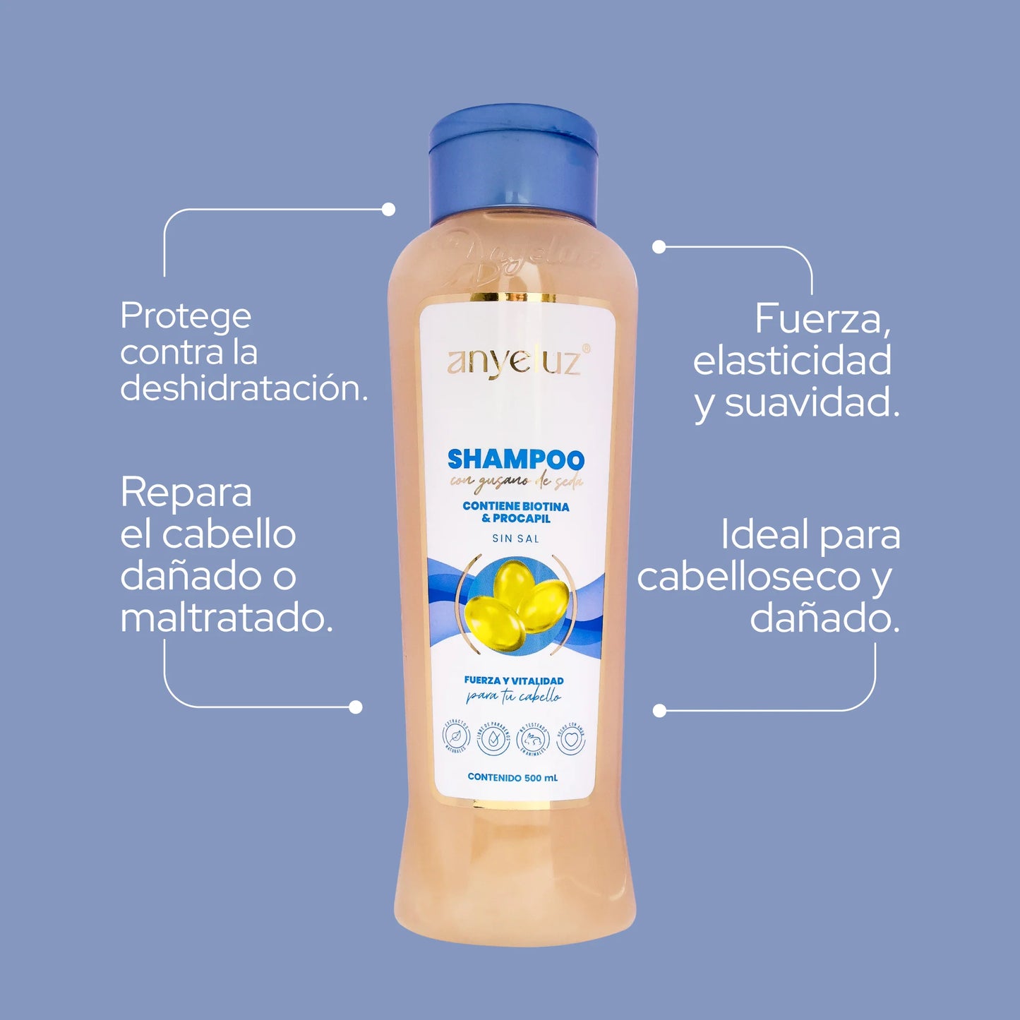 SHAMPOO GUSANO SEDA ANYELUZ