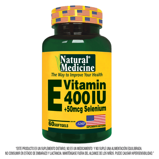 Vitamina E 400 ui – natural medicine 60 cápsulas