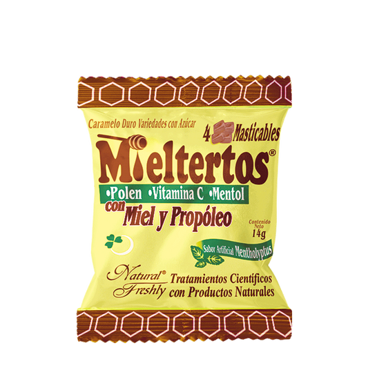 Mieltertos pastillas sobre