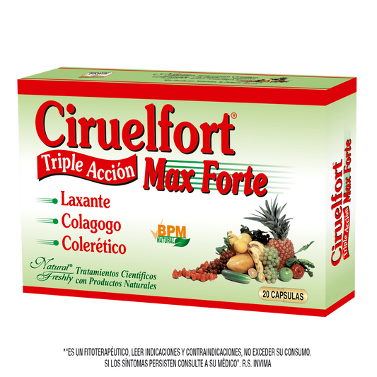 Ciruel fort max forte blister 20 cápsulas