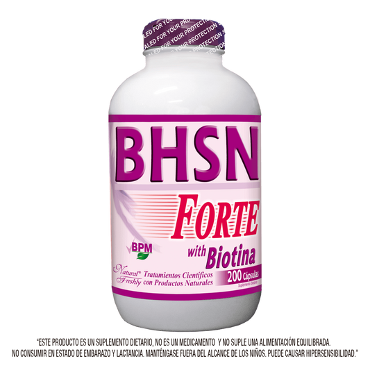 Bhsn body hair skin nails familiar 200 cápsulas