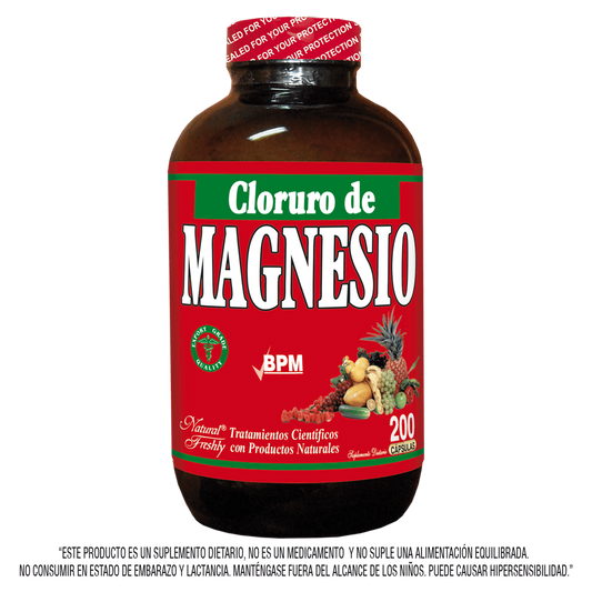 Cloruro de magnesio 200 cápsulas