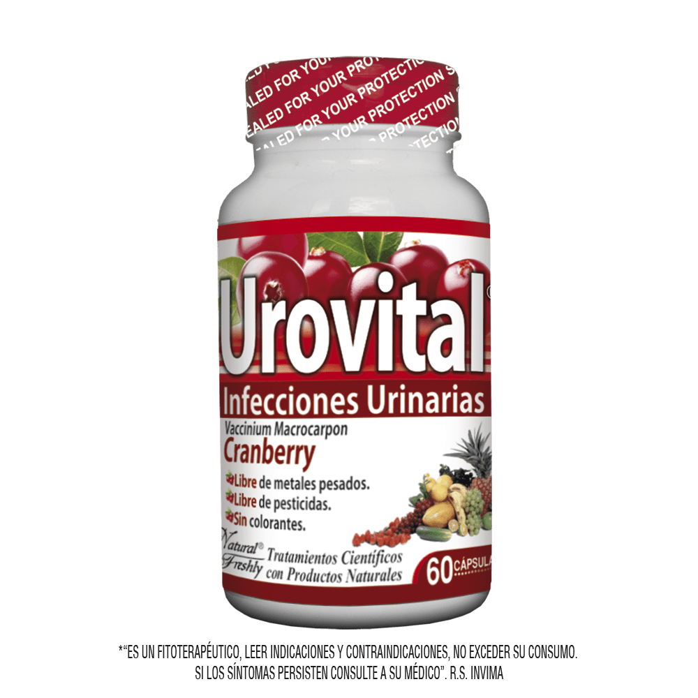 Urovital infecciones urinarias frasco 60 cápsulas