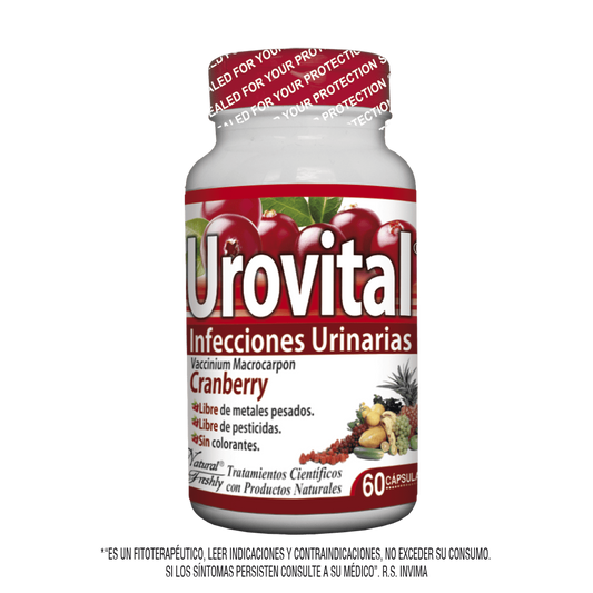 Urovital infecciones urinarias frasco 60 cápsulas