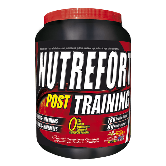 Nutrefort post training frasco sabor vainilla 800 g