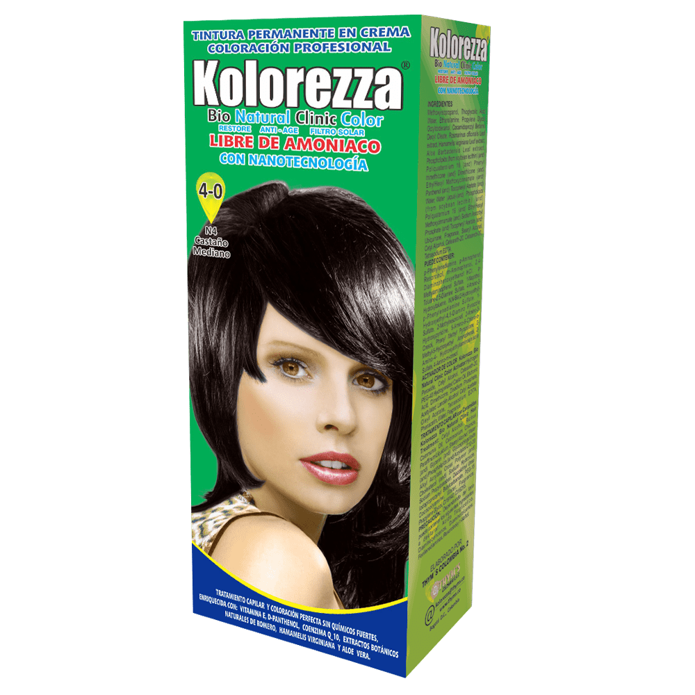 Tinte kolorezza castaño mediano
