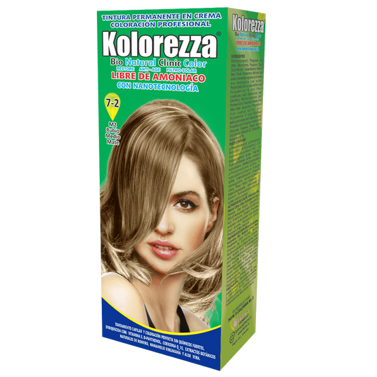 Tinte kolorezza rubio medio mate 7-2