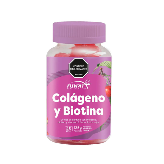 Gomitas con biotina y colágeno