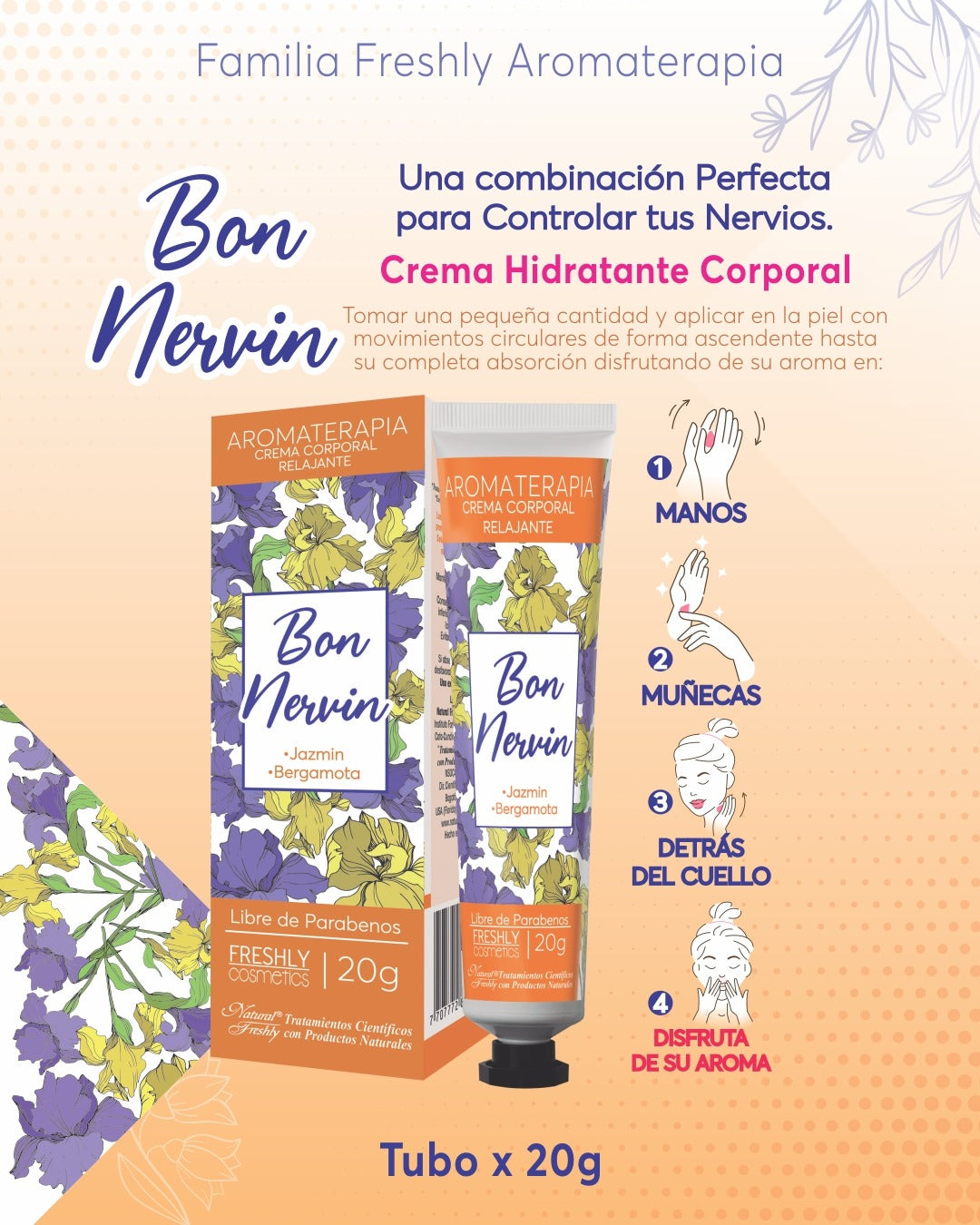 CREMA CORPORAL RELAJANTE BON NERVIN 20G