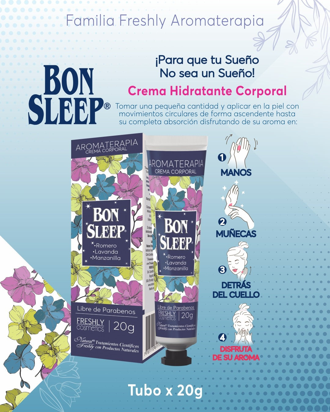 CREMA CORPORAL RELAJANTE BON SLEEP 20G