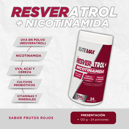 RESVERATROL + NICOTINAMIDA X120 GR