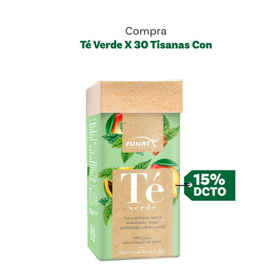 Té verde 30 tisanas