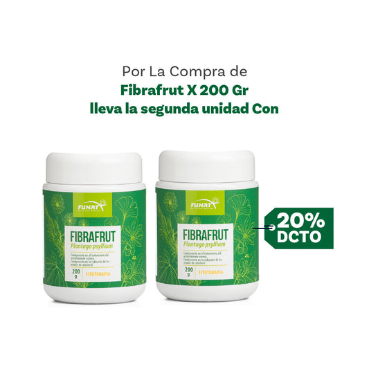 POR LA COMPRA DE FIBRAFRUT X 200GR LLEVA LA SEGUNDA UNIDAD CON EL 20% OFF