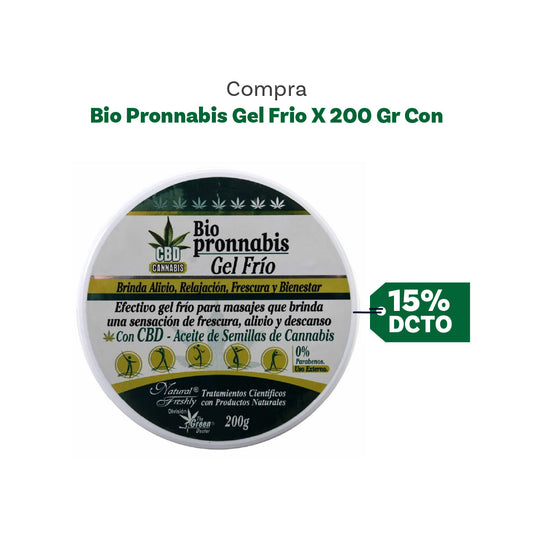 BIOPRONNABIS CBD GEL FRIO *200G
